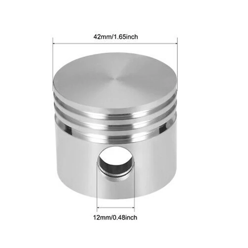 Part Piston Anti‑corrosion Anti‑impact Metal 42/47/48/51/65mm Air Compressor Replacement Wear Resistance Durable