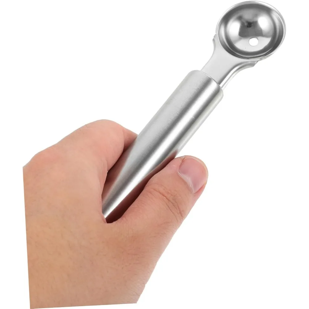 Stainless Steel Fruit Spoon, with Lightweight Portable and Uniquely Designed Fruit Scoop Ice Cream Spoon for Fruits