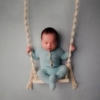 Newborn Photography Props Wooden Swing for Baby New Born Photo Shooting Accessories Infant Studio Photo Posing Backdrop Prop 2