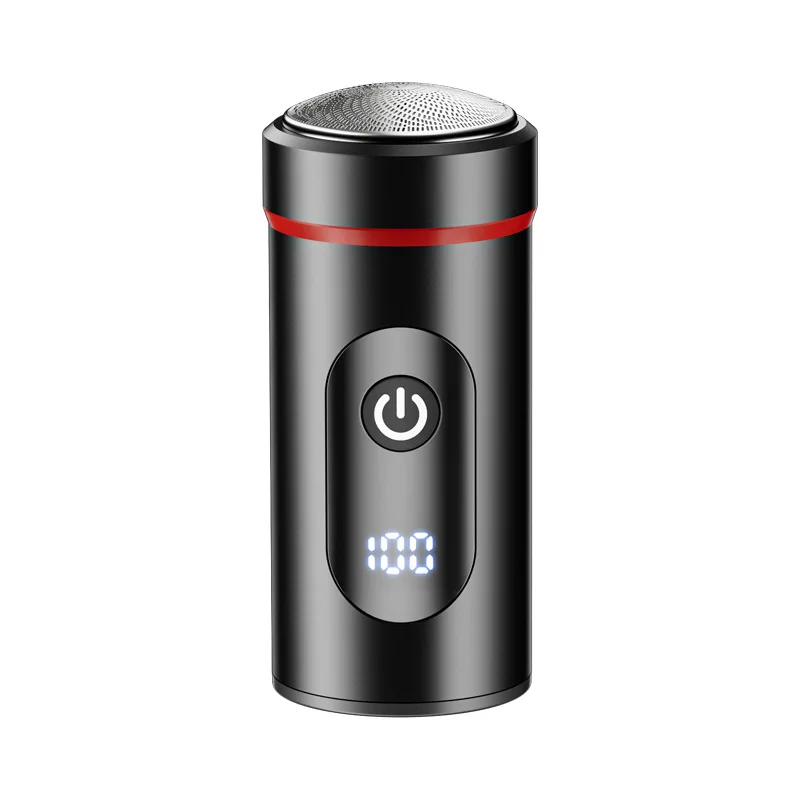 전기 면도기 미니 디지털 디스플레이 면도기 여행용 차량용 남성용 가정용 면도기 3중 나이프 헤드