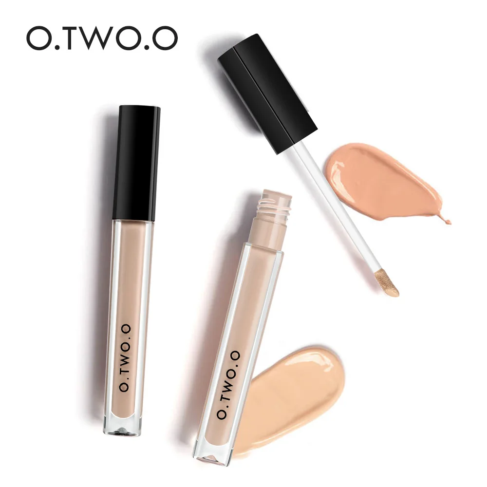 Wholesale O.TWO.O Makeup Concealer Liquid Contour Full Coverage Eye Dark Circles Blemish 4 Colors Dark Skin Face Cosmetics 2