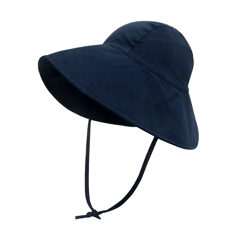 Kids Cotton Bucket Hat - UV Protection Summer Beach Cap