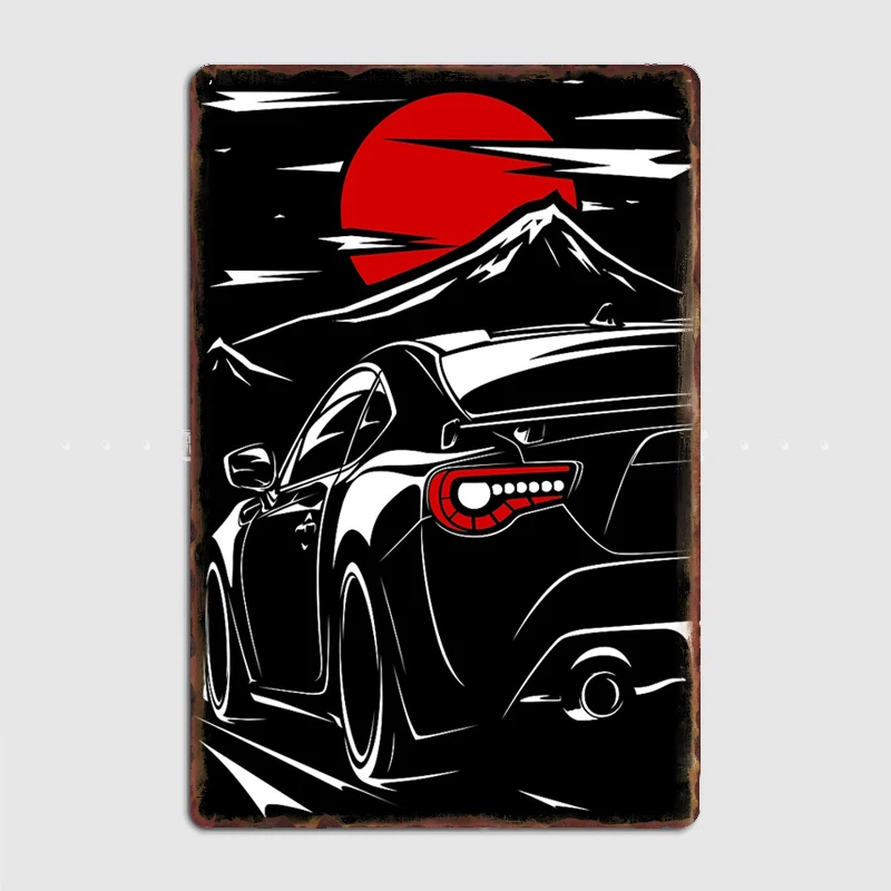 

Металлический знак GT86 Hachiroku, Постер для гаража, гостиной, кинотеатра, винтажное украшение для дома