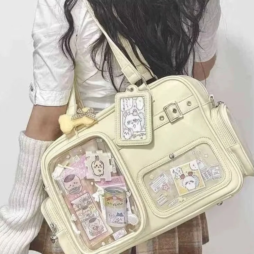 New Personalized Design for Girls' Ulzzang Ita Bags JK Uniforms Single-shoulder Backpacks Large-capacity Star-chasing Dolls Bags - 4