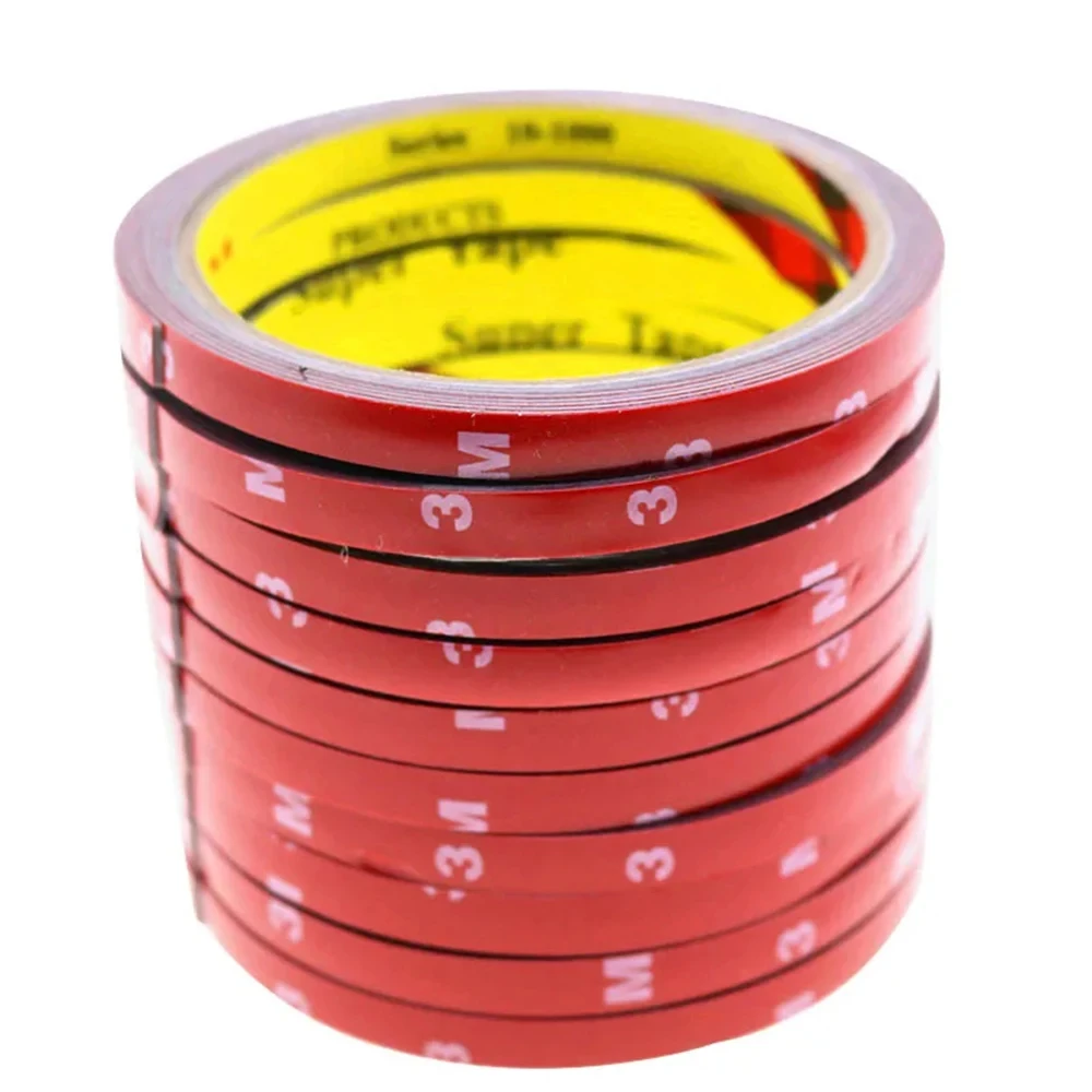 길이 3m, 너비 6mm의 자동차 양면 적응형 1롤 자동차 장식 테이프, 자동차 수정 1-10Pcs