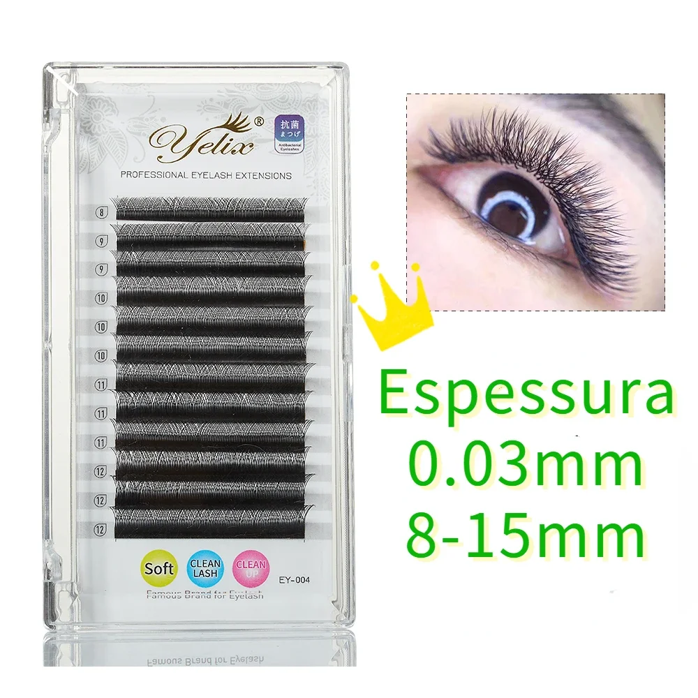 Yelix Y Shape Eyelash Extension 0.05 C Soft Cilios YY Premade Fan Individual Lashes Mix False Eyelashes Lash Extension Supplies