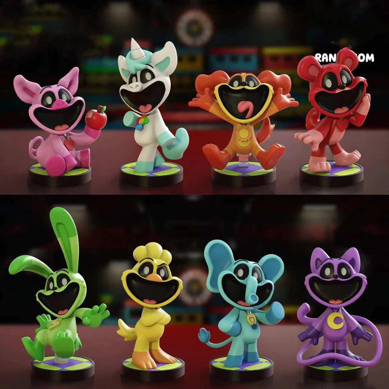 

Smiling Critters Anime Figure Hopscotch CatNap BearHug Doll Kawaii Statue Action Figure Collection Model Kid Toy