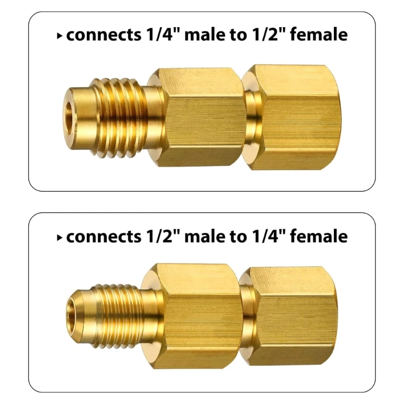 R134A 어댑터 키트 1/4 암 플레어 Acme 남성용 자동차 컨디셔너 어댑터 J6PC