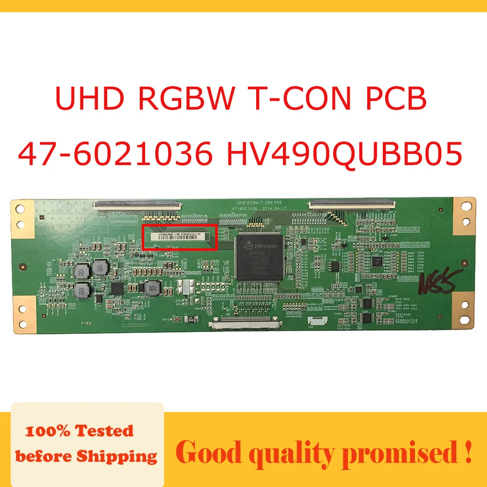 

UHD RGBW T-CON PCB 47-6021036 HV490QUBB05 T, Плата дисплея для телевизора, оборудование для бизнеса, логическая плата, планка Tcom