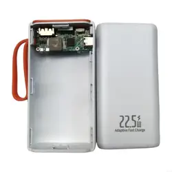 Enhanced Safety Protection with Fast 22.5W Charging and Secure 21700 Case for Efficient Power Supply (2 sections white)