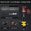 Electric Ice Auger Ice Auger for Fishing Electric Nylon Corless with Positioning Drill for Enthusiasts Nylon Corless Ice Auger 2