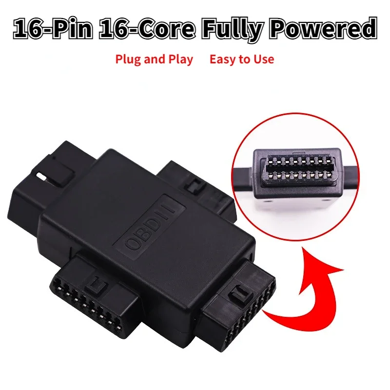 Switch OBD2 OBDII 1 to 3 Cable Splitter for Diagnostic Extender Tool, obd cable splitter