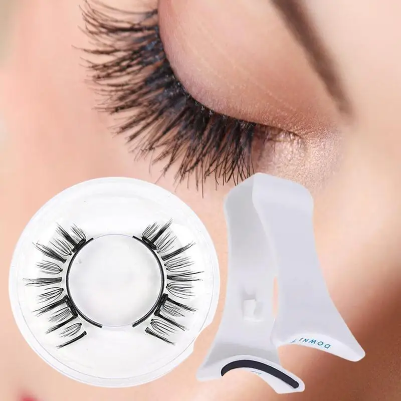 여성용 천연 마그네틱 속눈썹, 가짜 마그네틱 속눈썹, 수제 가짜 선물, 재사용 가능