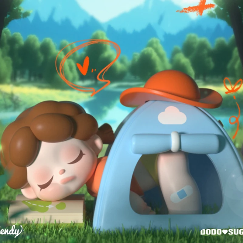 

Кукла Венди Let Go для кемпинга, милая аниме-фигурка, настольные украшения, Подарочная коллекция