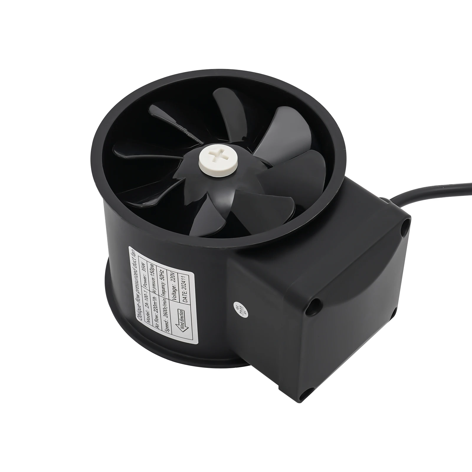 Pogled s leđa koji ističe smjer protoka zraka