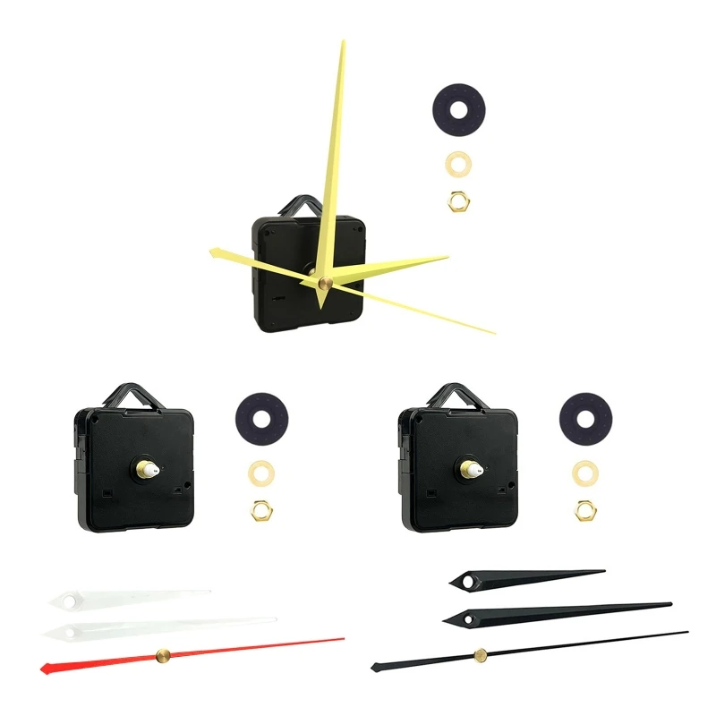 Clock Mechanism Kit Battery Powered Quartz Clock Movement Replacement Long & Short Shaft Wall Clock Mechanism Parts A0KF 2
