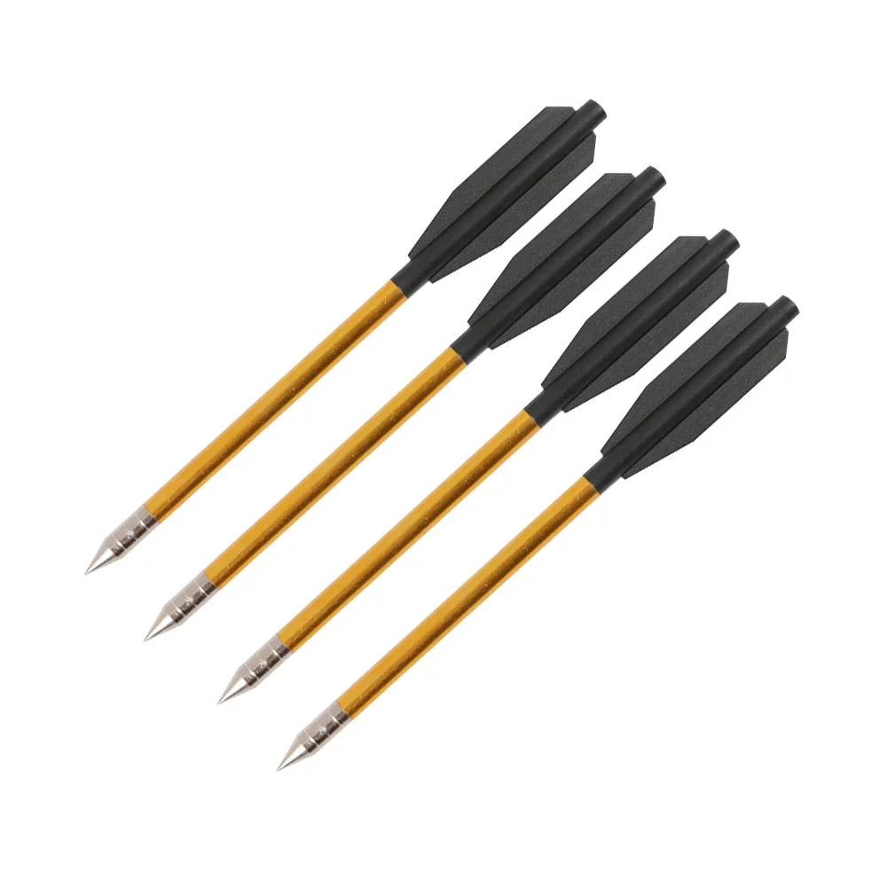 Premium 6.25 Aluminum Crossbow Bolts with Steel Tips