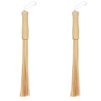 2 PCs 40 cm Bamboo Broom for Sauna and Bath Massage Bamboo Accessories 1