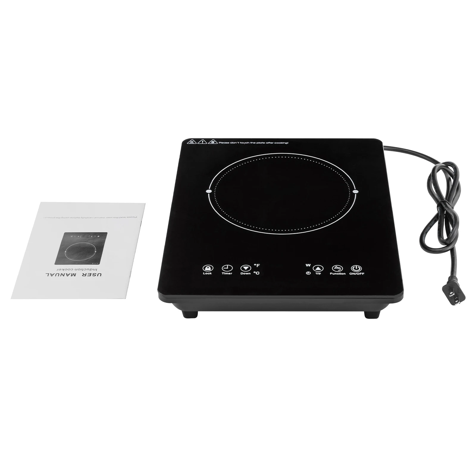 1800W Induction Cooktop Hot Plate Portable Induction Cooktop w/Ultra Low Noise for Kitchen Countertop Use 4