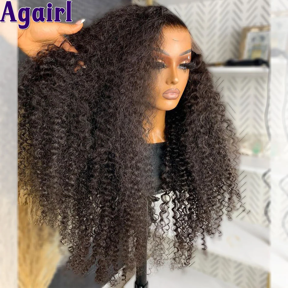 200% Glueless ricci parrucche dei capelli umani miele biondo marrone 13 x6 parrucca frontale del merletto dell'onda d'acqua Ombre biondo nero pronto Go 6 x4 parrucca del merletto