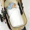 Baby Blankets Knitted Newborn Netural Breathable Month Swaddle Wrap Mat for Infant Boy Girl Crib Cellular Children 90*70cm Cover 6