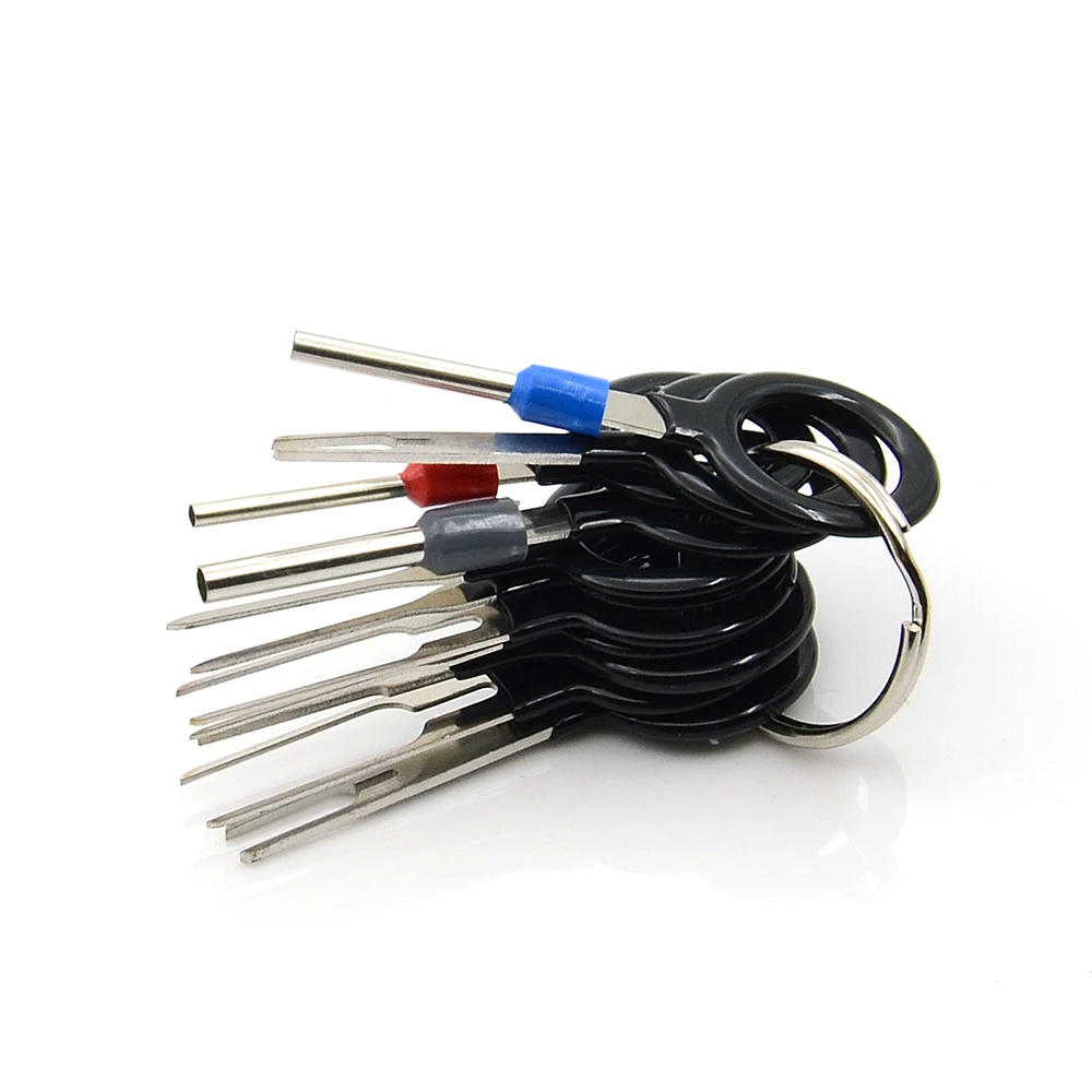 Terminal Removal Tool 11pcs Car Terminal Removal Tool Puller Auto Set Motorist Kit Automotive Repair Tool Stylus Wire Crimp Pin Extractor