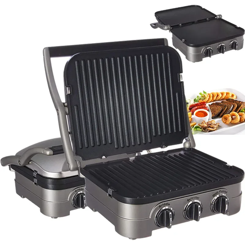 Waffle Maker 7 in 1 Sandwich Maker 1500W Panini Press With Removable Plates