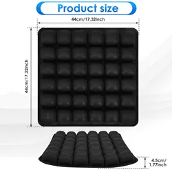Enhanced Comfort Inflatable Seat Cushion - Lightweight, Breathable, and Anti - Pressure Ulcer Design for Versatile Use (36 Air Cells Style)