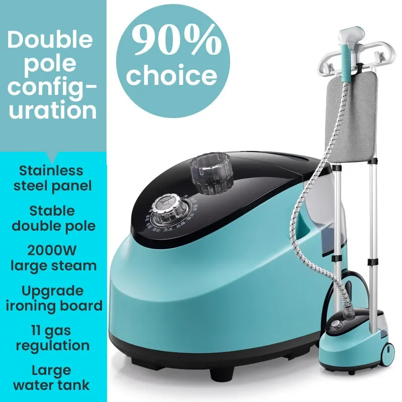 Máquina de planchar a vapor para ropa, máquina de planchar colgante con tabla de planchar, Limpiador a vapor Vertical de mano para ropa, electrodomésticos