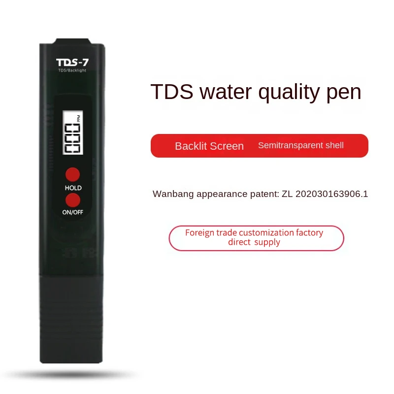 

Water Quality Tester Tool PH Salinity Total Dissolved Solids EC Temperature Drinking Water Aquarium Hydroponics Test Pen Meter