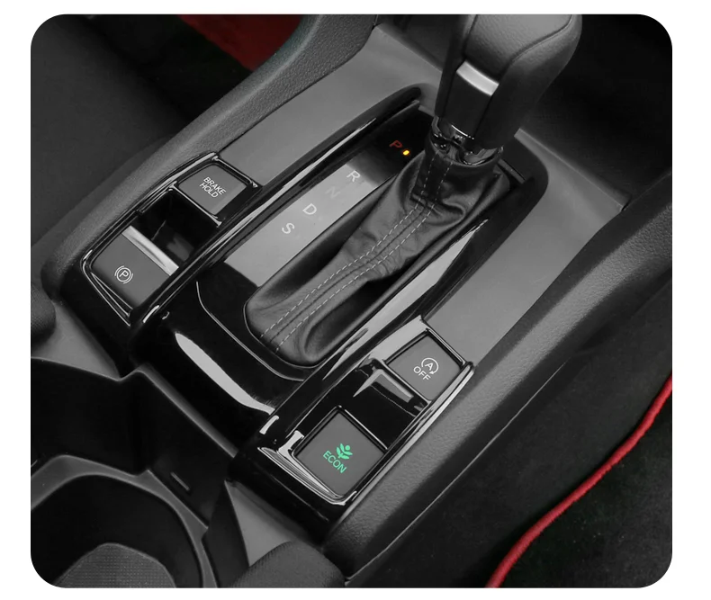 Für ﻿ HONDA 2016 2017 2018 2019 2020 2021 10. CIVIC SEDAN HATCHBACK AT Getriebe-dekorativer Aufkleber Innenzubehör – Detail 12