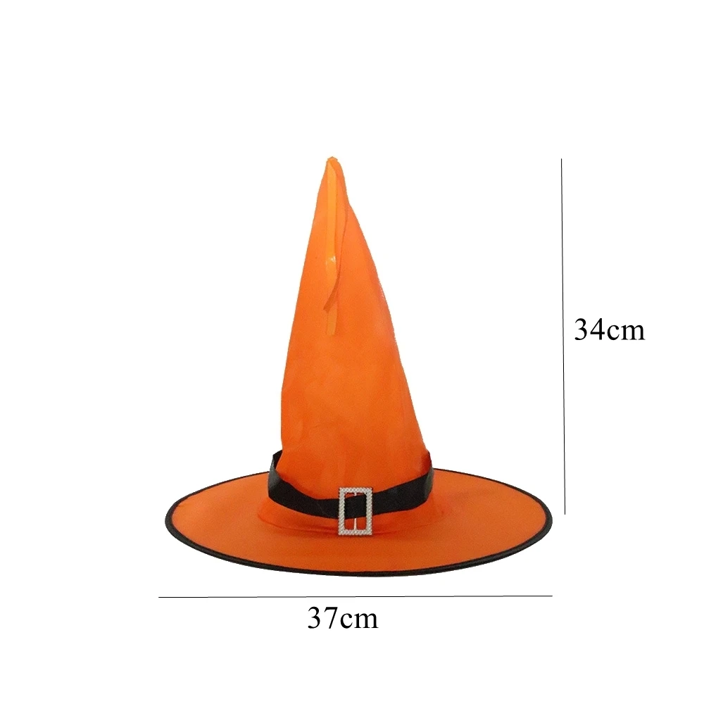 Halloween diadeem goud met hoed en sluier