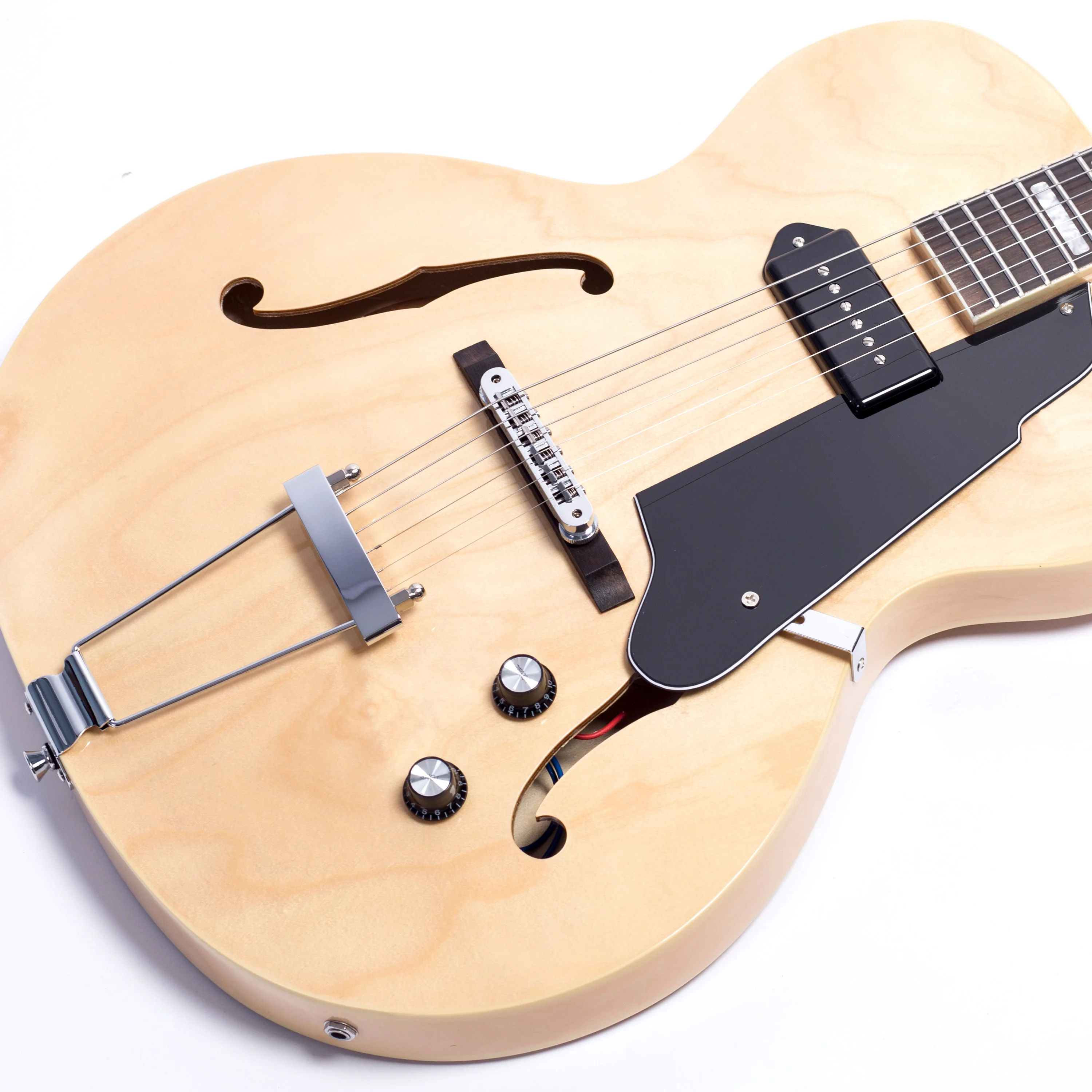 GROTE Vintage Sunburst Hollow Body Jazz Electric Guitar