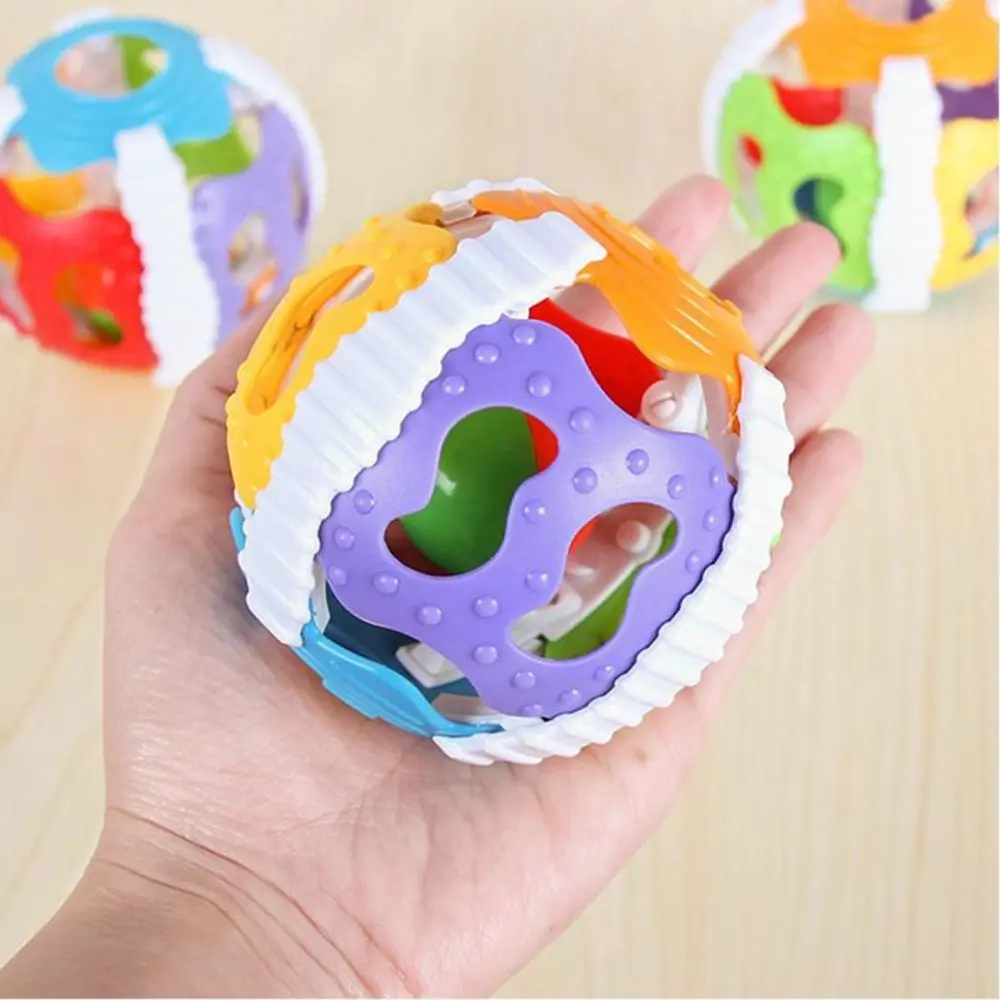 

Safty Puzzle Plastic Baby Gripping Rattle Ball Toy Handbell Baby Rattle