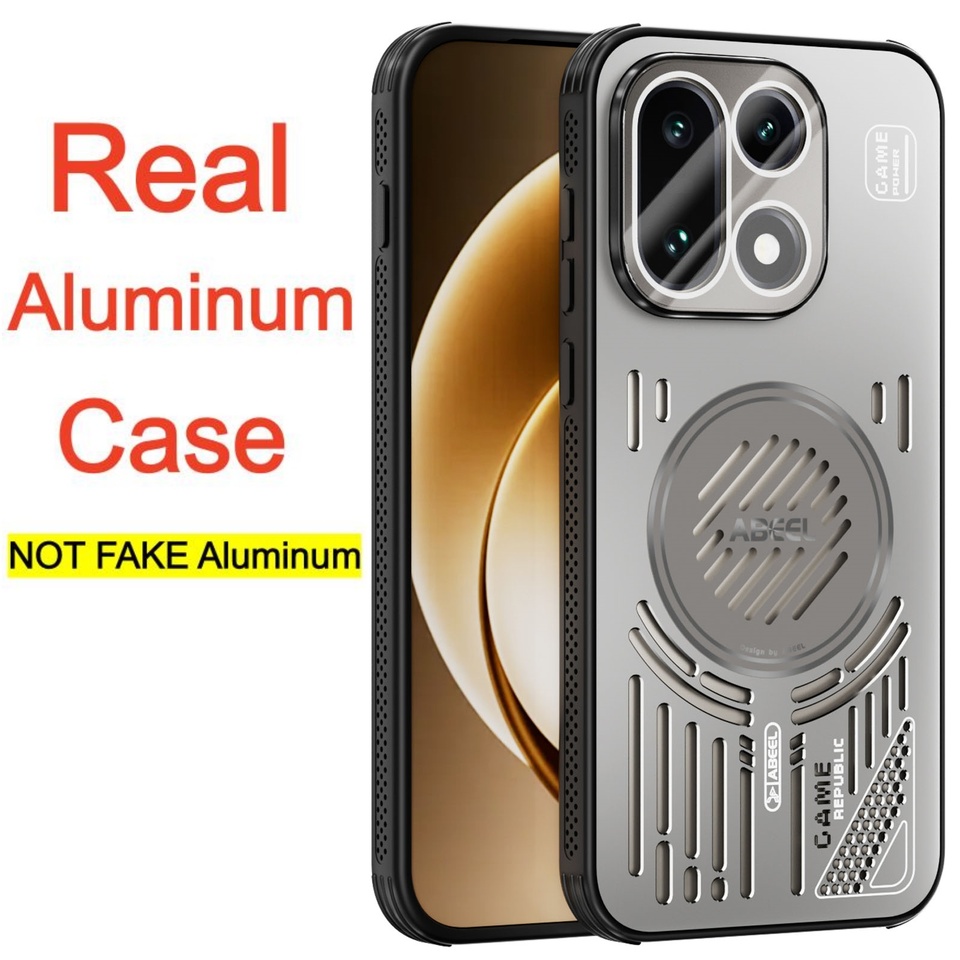 Real Aluminum Case For OnePlus 13T 13s 15 15T Ace 6T Magnetic Metal Phone Case Magsafe Charge Case Heat Dissipation Cover