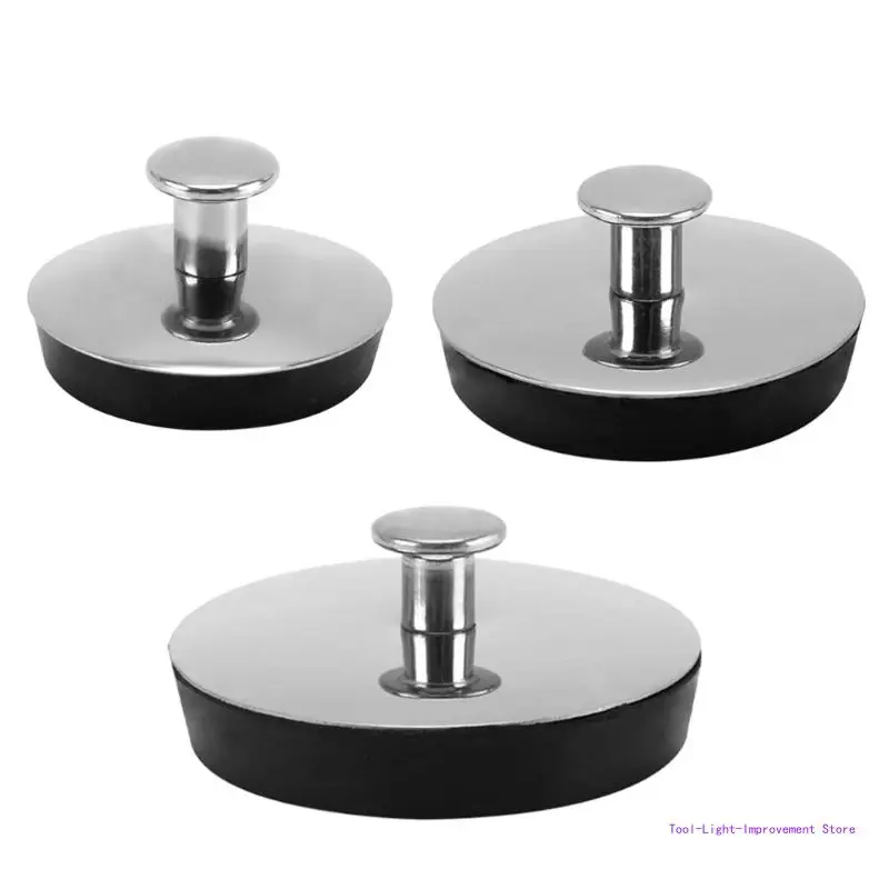 

C63E Stainless Steel Bath Plug Universal Drain Stopper Sink Plug Sink Bathtub Water Stopper for Bathtub Washbasin Sink