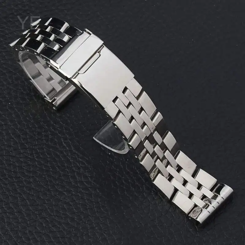 Premium Stainless Steel Folding Buckle Replacement Watch Strap