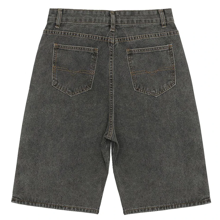 Side Double Zip Denim Shorts Men Summer Fashion Luxury Designer Streetwear Harajuku Denim Shorts Man Casual Hip Hop Jeans