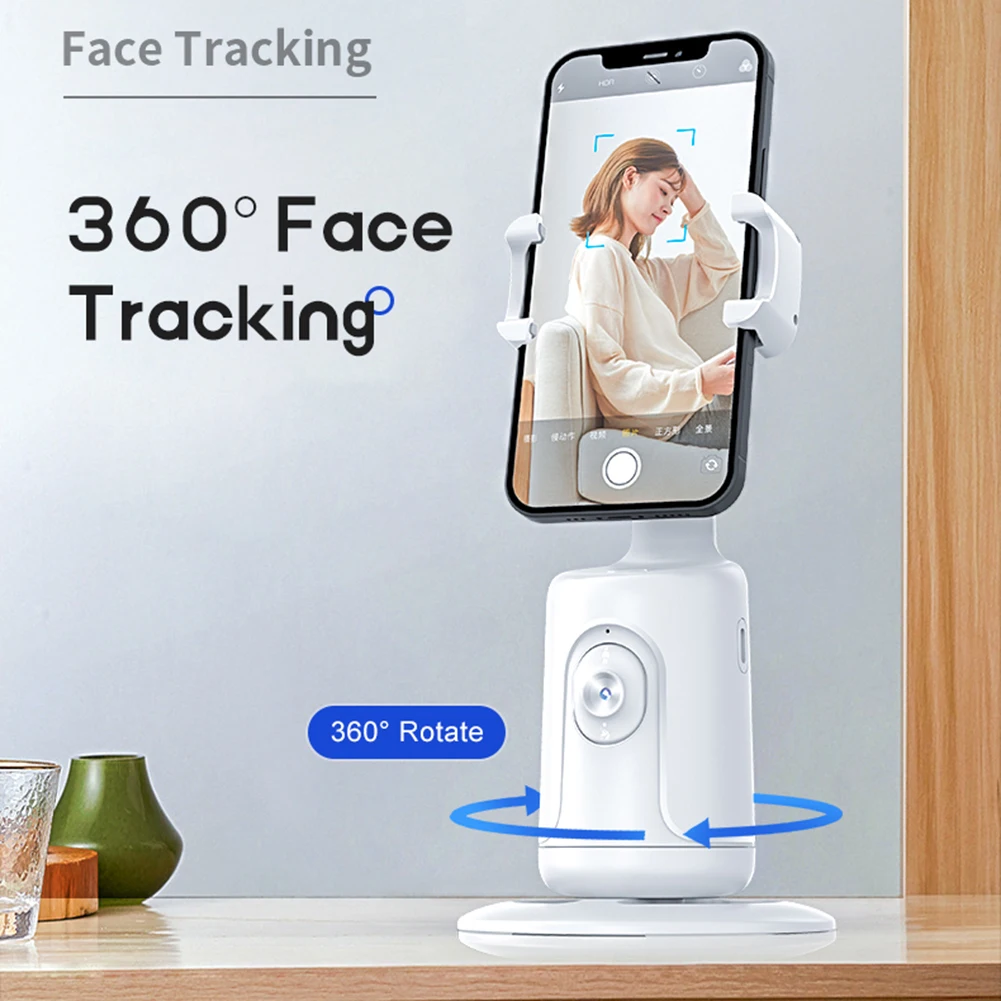 Intelligent Gimbal Stabilizer Follow-up 360 Rotation Phone Gimbal Stabilizer Selfie Stick Tripod for Live Photography