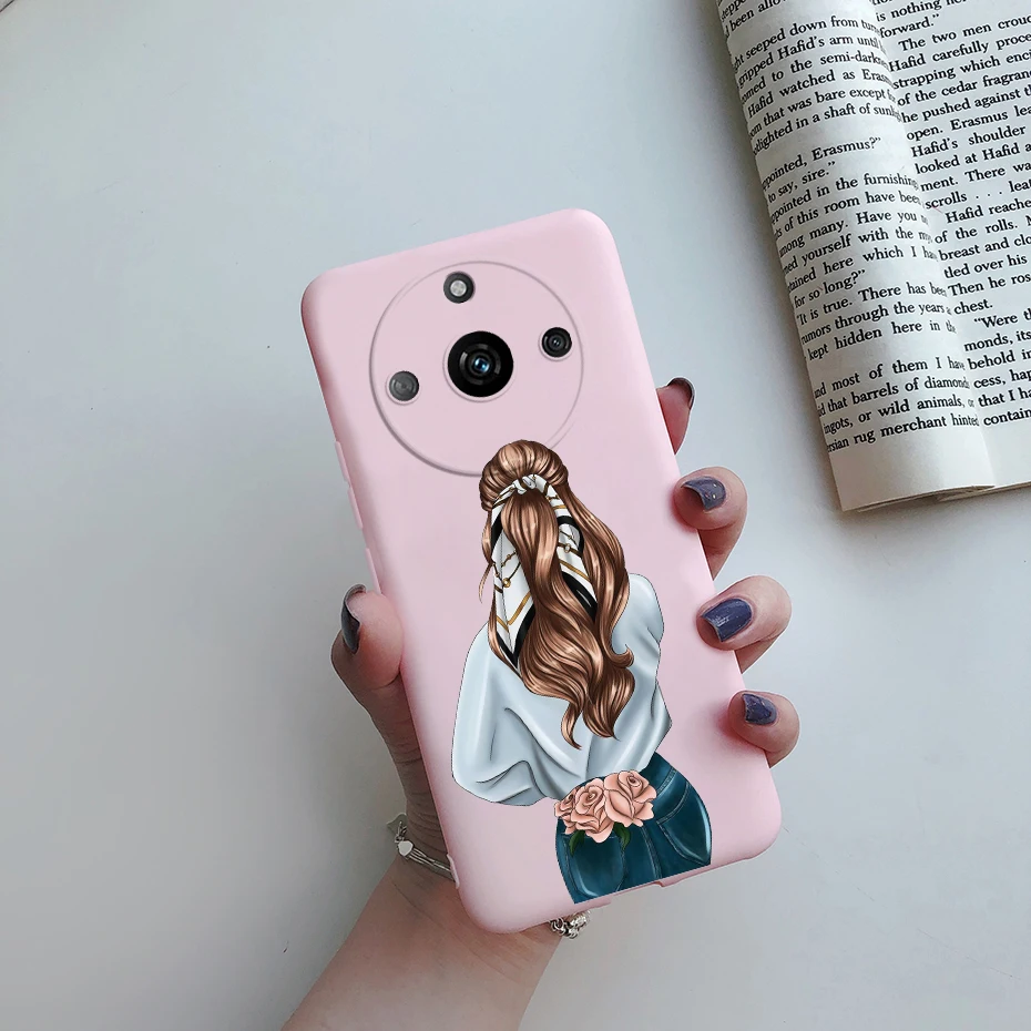 Stylish Pretty Girl Soft TPU Phone Case - Realme 11 Pro+ Collection
