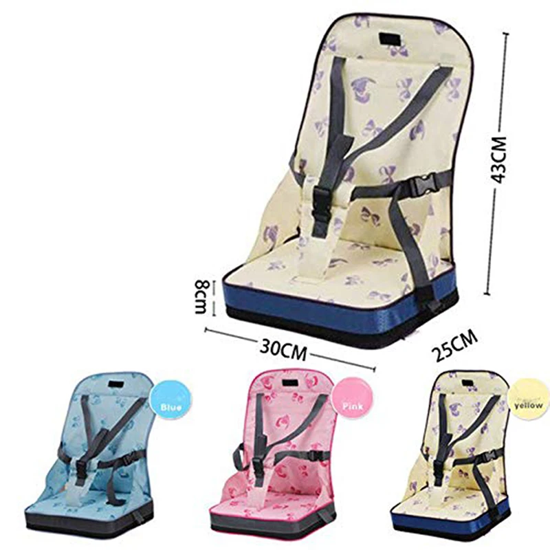 

Baby Playmats Dining Chair Cushion With Folding Portable Seat Baby Safety Folding Child Seat With Belt Supplies