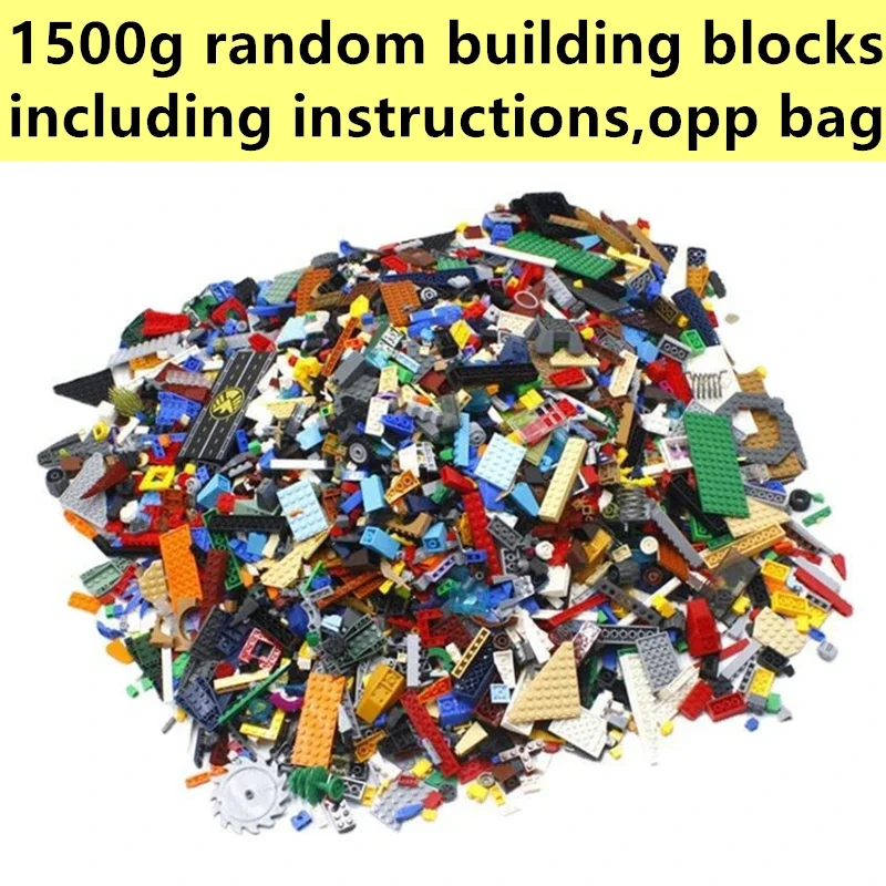 1500g DIY MOC Zufällige Montage Bausteine Groß Grundlegende Teile Klassische Modell Ziegel Kreative Stadt Sets Kind Pädagogisches Spielzeug geschenk – Detail 7