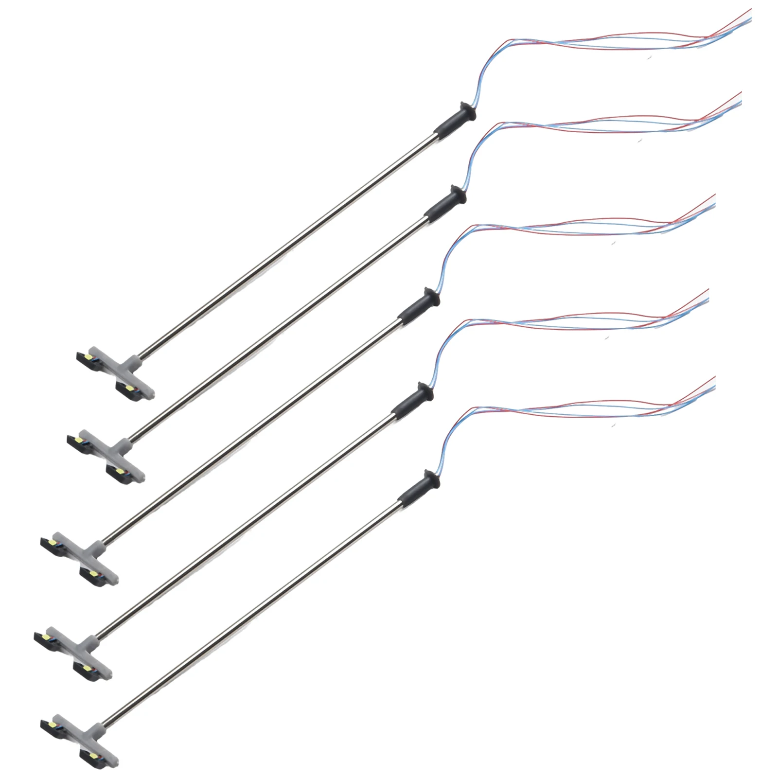 5 Pack Model Railway Yard Lights Twin LED Lamps OO 00 Guage Flood Light 1:76 Model Railroads 5*Twin LED Yard Lights
