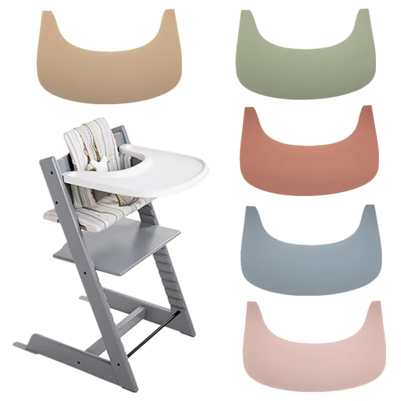 Bezpečný silikon děťátko vysoký židle rohož BPA svobodné jídelní prostírání vodotěsný lehko čistý highchair bedna na láhve obal pro vysoký židle stůl rohož