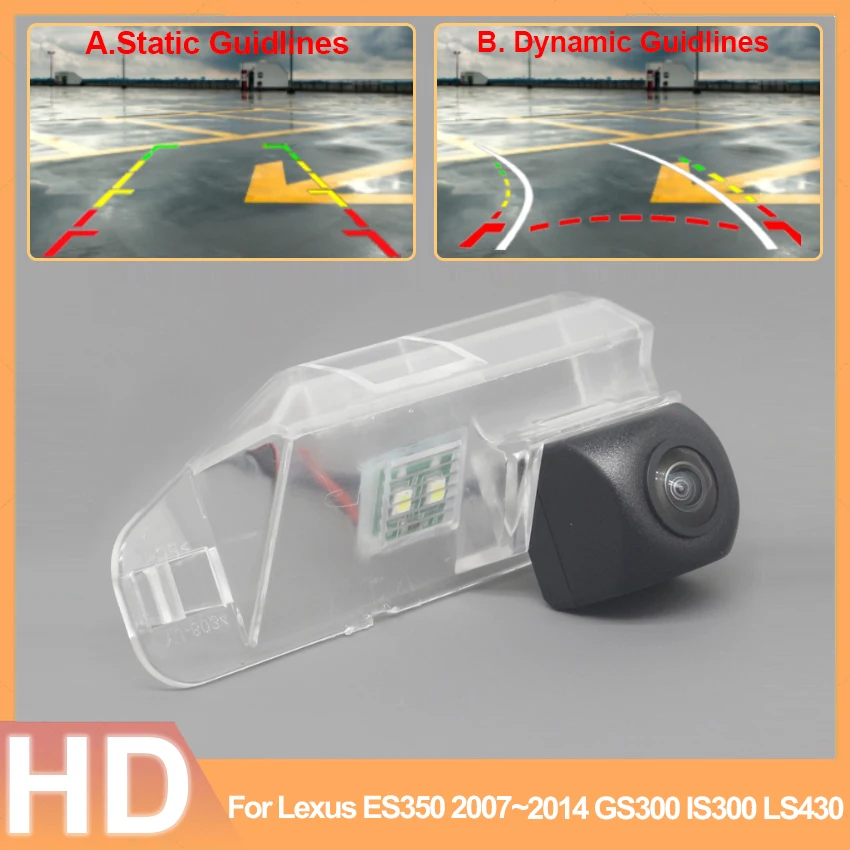 

rear view Waterproof High quality RCA camera For Lexus ES350 2007~2014 GS300 IS300 LS430 CCD Full HD Night Vision Backup Camera