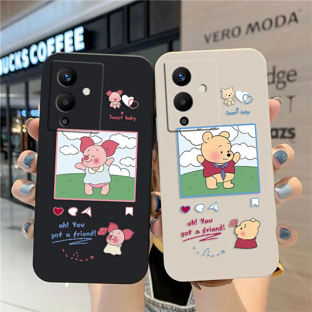 

Phone Case For Infinix SPARK NOTE 10 11 12 G96 8 SMART 5 6 7 POVA 3 PRO Case Funda Cqoue Shell Capa Anime Winnie the Pooh Piglet