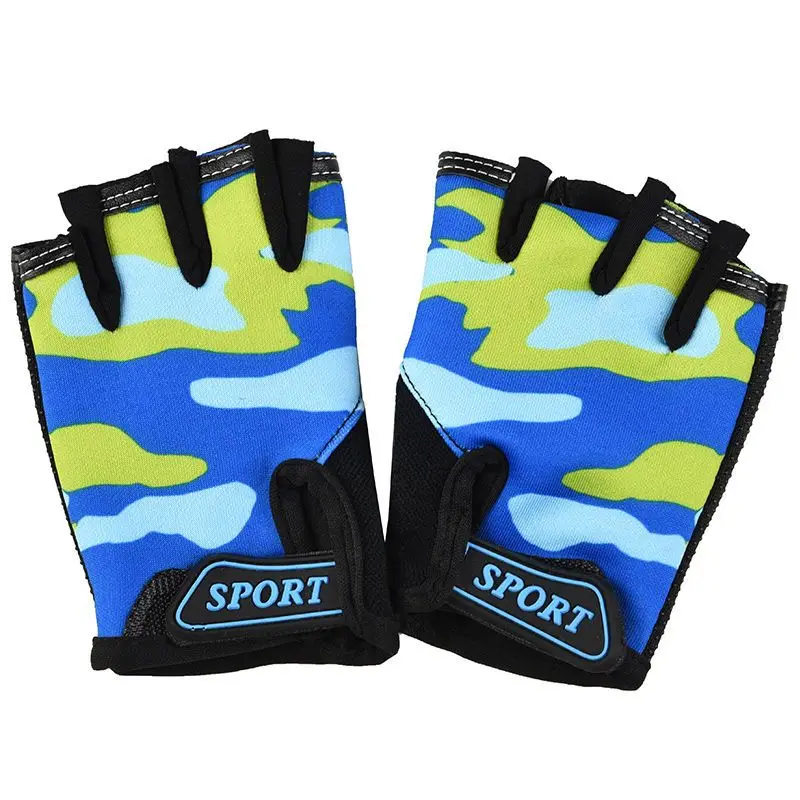 Summer Children Tactical Gloves Cycling Kids Roller Skating Girls Boys Sun Protection Non-Slip Sports Gloves 4 To 7 Years Old 5
