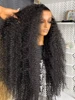 250 300 Density Deep Wave 13x6 HD Lace Frontal Human Hair Wig Brazilian 30 40 Inch 13x4 Water Curly Lace Front Wigs For Women 1