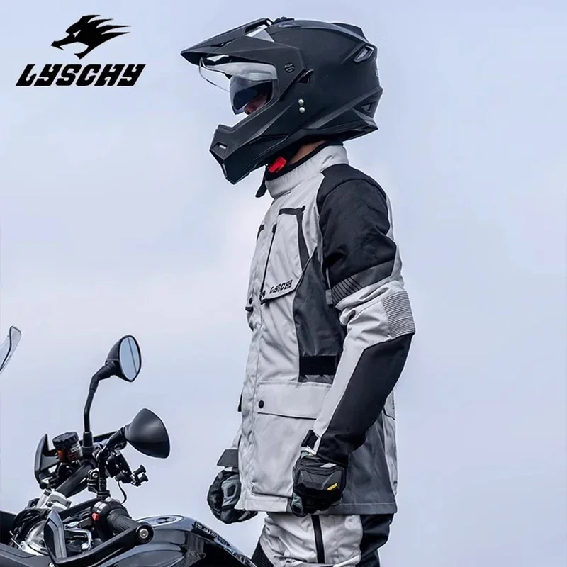 Motocross Jacket Autumn Winter Waterproof Warm Inner Liner Motorcycle Riding Clothing Anti-fall Off-road Jacket Rallysuit