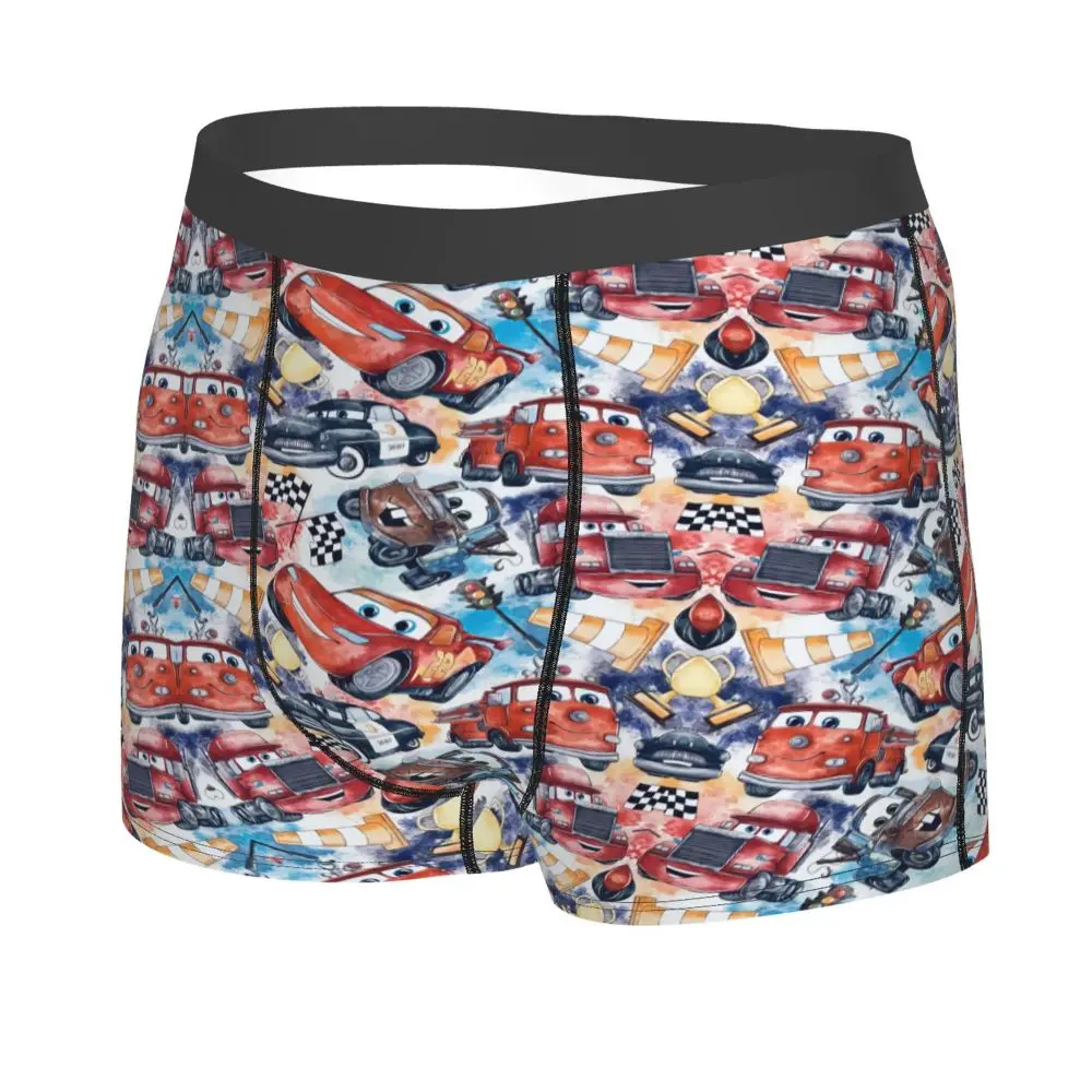 Custom Lightning McQueen Car Collage Boxers Shorts Men's Briefs Underwear Cool Underpants